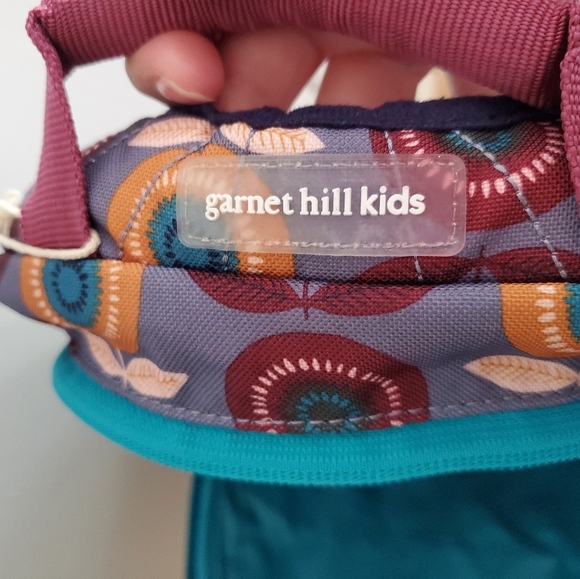 NWT Garnet Hill Kids Signature Eco backpack Flower Pring - Picture 6 of 9